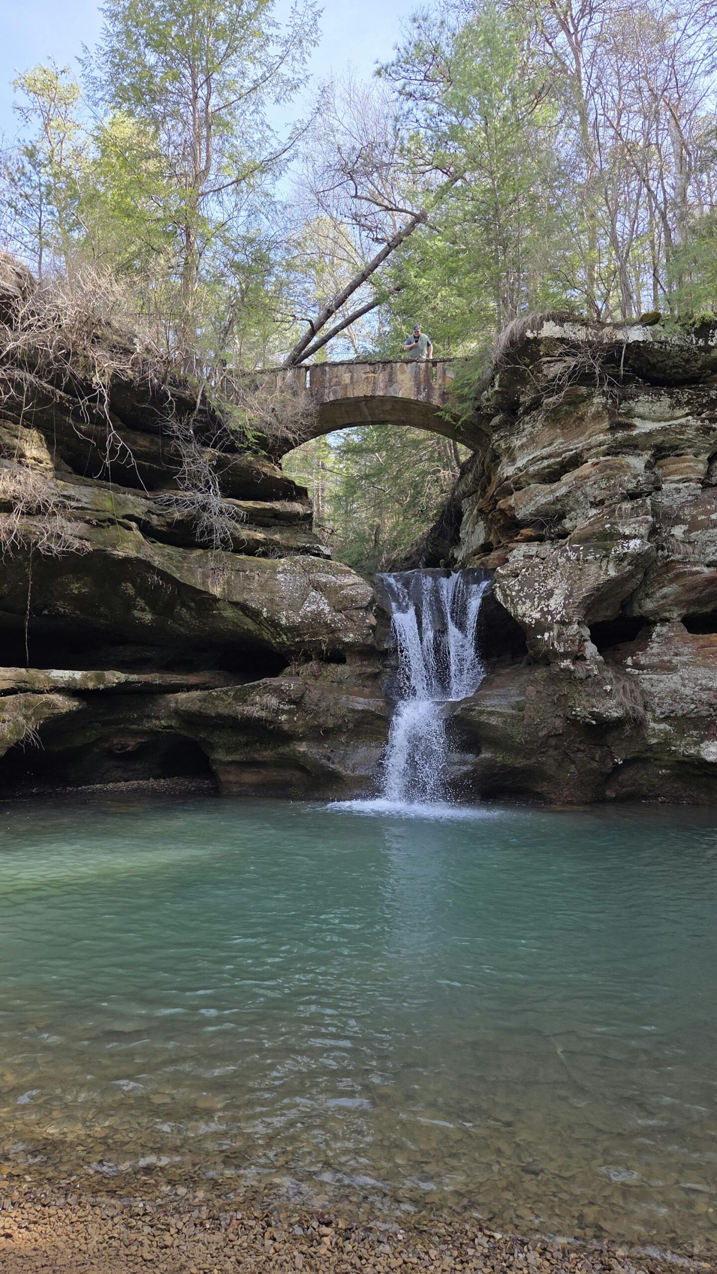 Old Man Cave waterfall Hocking Hills Ohio