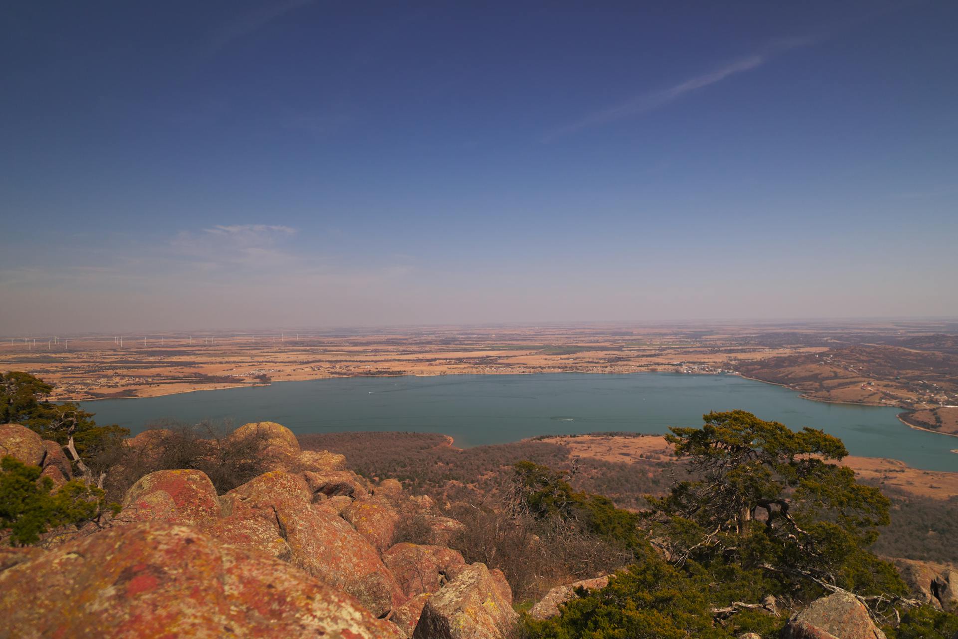 Lake Lawtonka panoramic view Oklahoma