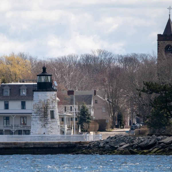 Newport Harbor lighthouse Rhode Island