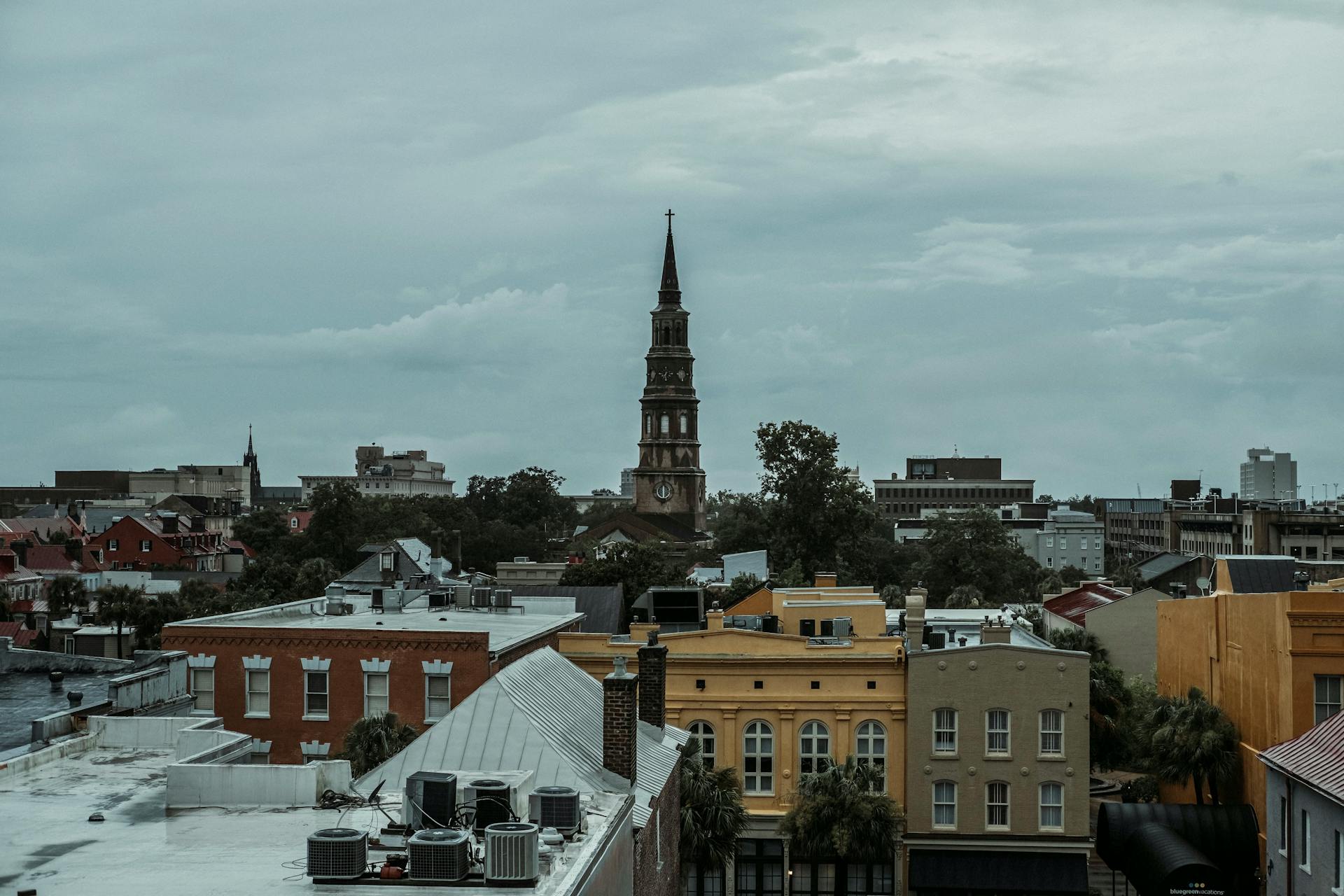 Historic Charleston South Carolina church tower