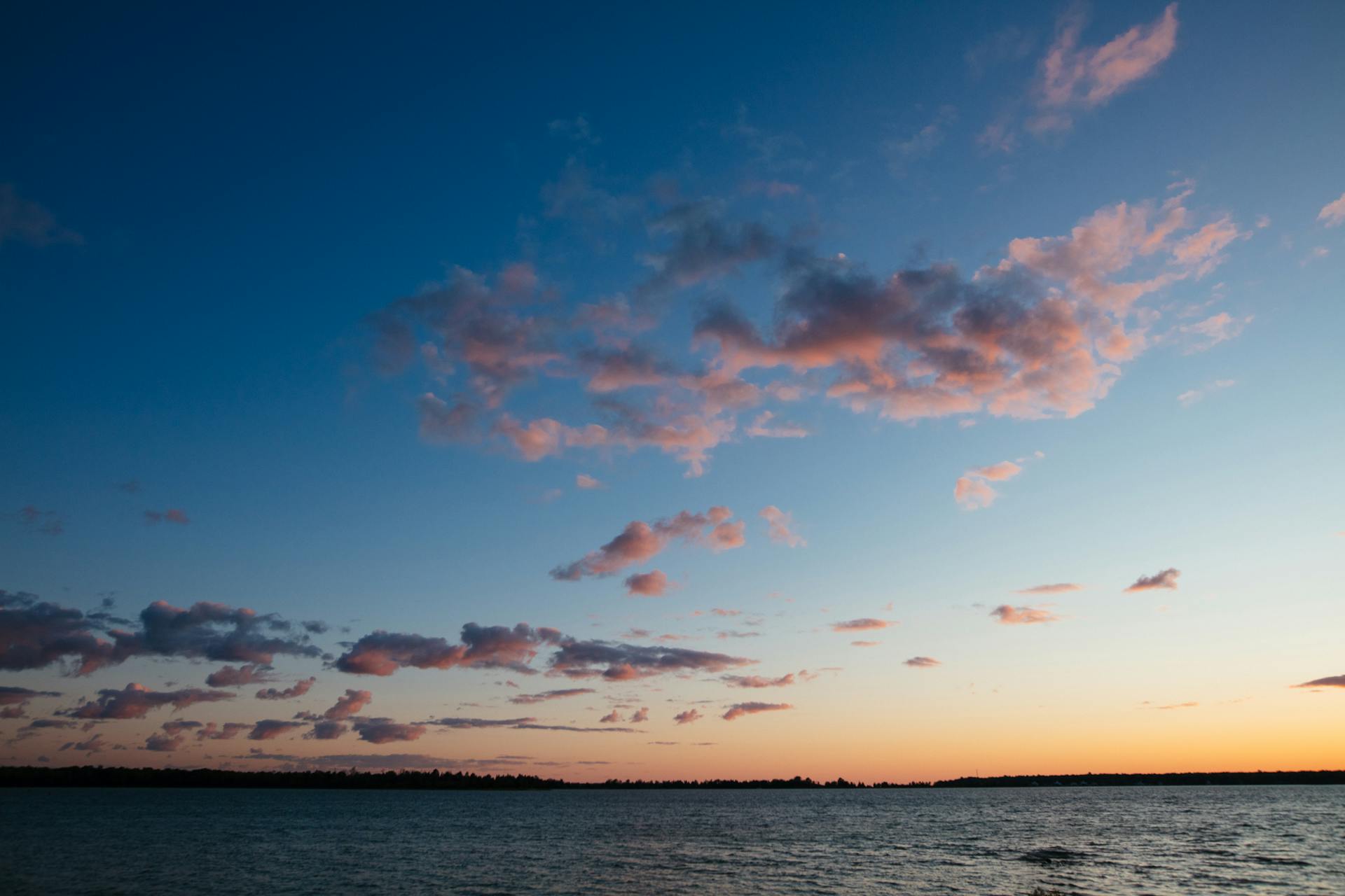 Sunset over Lake Michigan Wisconsin